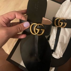 Gucci Mormont black sandals